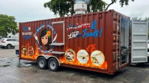 Used Container Grill Food Truck