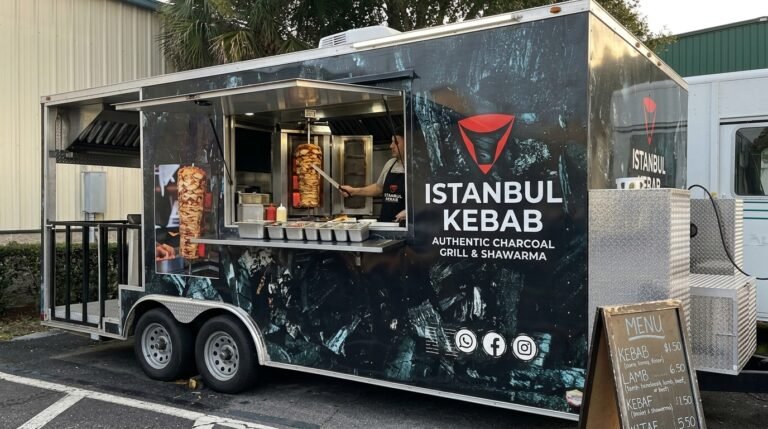 Used Sate Food Truck with Grill