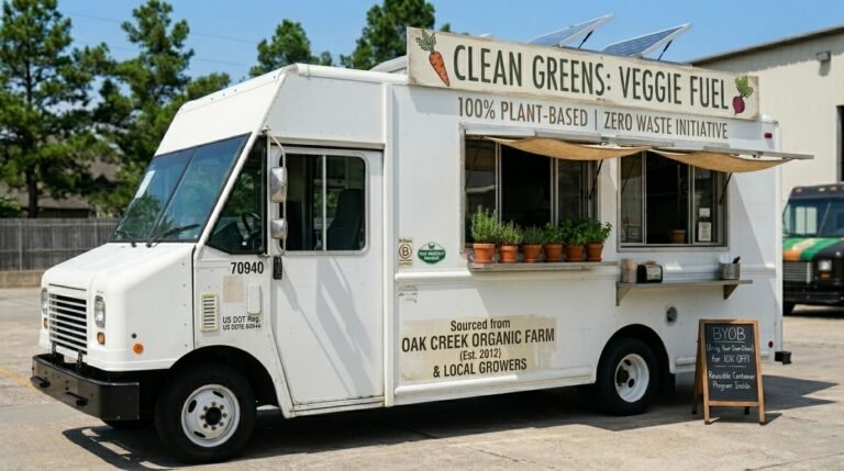 Used Veggie Food Truck Eco-Friendly